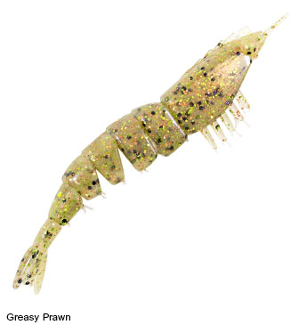 Megabass Bottle Shrimp 4 Uchida Zarigan – Esche Soft Bait Per Pesca Sportiva, 10,2 Cm, 6 Pezzi, Aroma Naturale