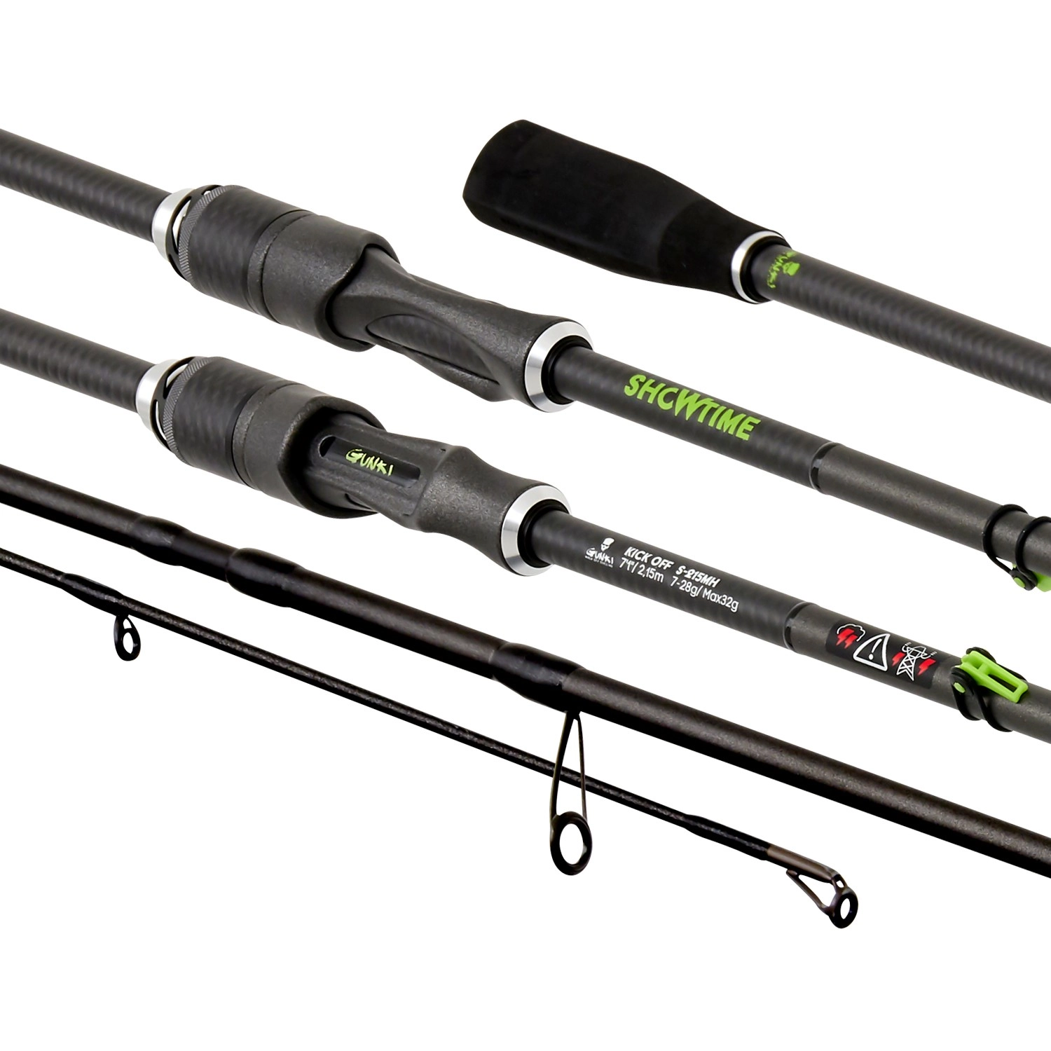 Gunki SHOWTIME Kick Off Spinning Rod 7ft 1in 7-28g