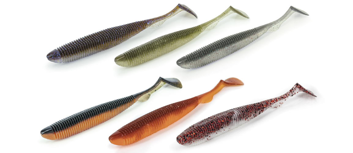 Molix Ra Shad Real Action Shad 3.5in (9cm) – Lot De 6 Leuvres Souples Pour La Pêche Du Bar, Bass Et Barbeau