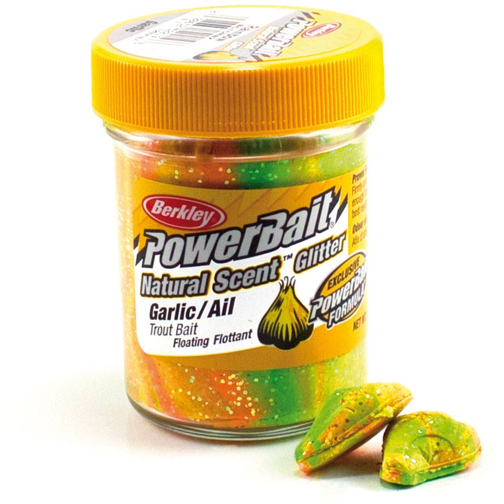 Berkley Powerbait Glitter Trout Bait Batter for Garlic Flavor Trout