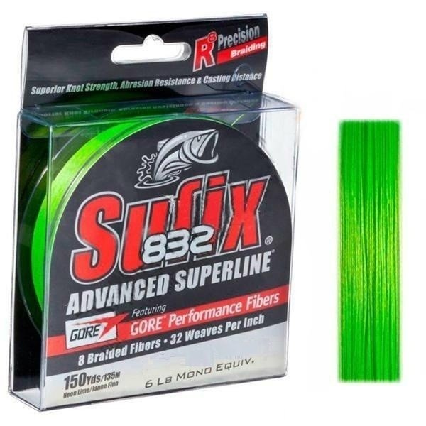  Sufix Rattle Reel V-Coat 30 lb Neon Lime : Sports