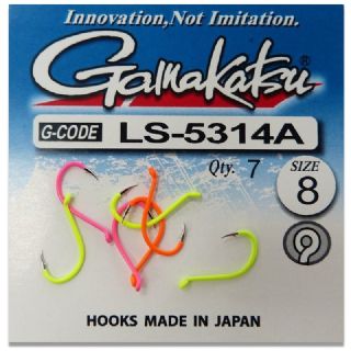 GAMAKATSU 5314 a Spiral Trout Fishing Hooks size 6, 8 