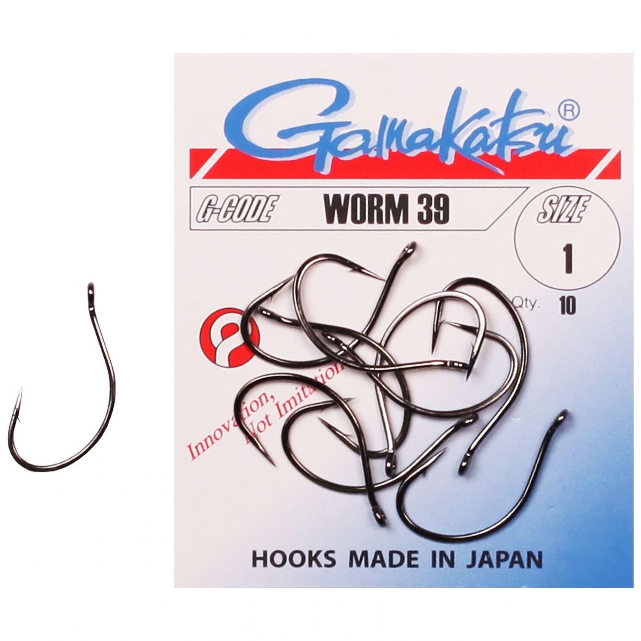 Gamakatsu Worm 39 Hooks from