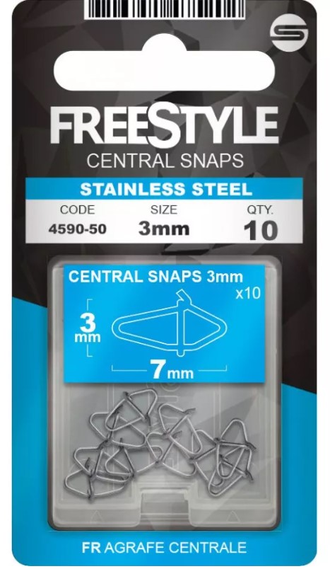 Spro Freestyle Stainless Steel Central Snaps from